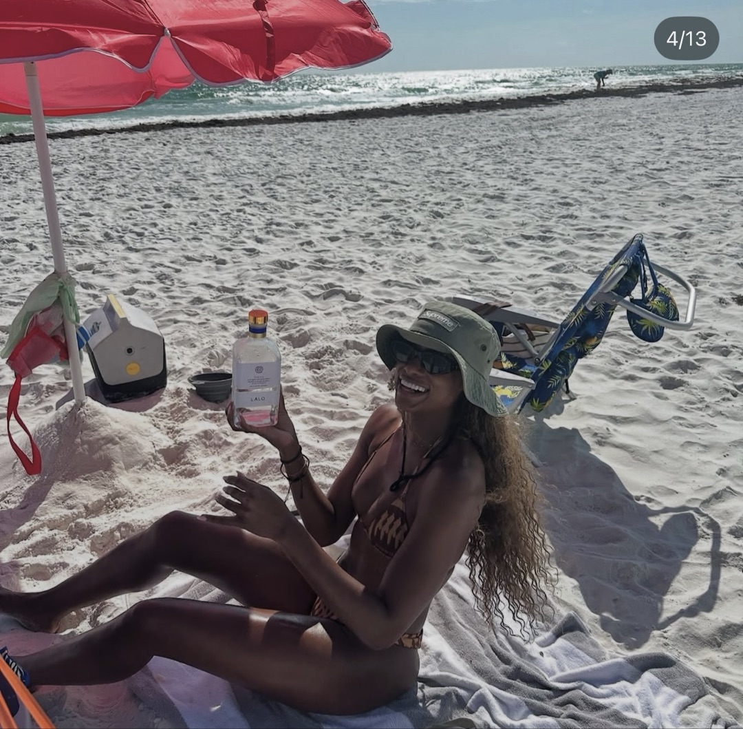 Janelle at the beach